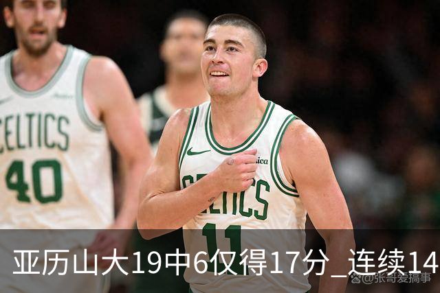 亚历山大19中6仅得17分 连续141场得分20+的纪录终结